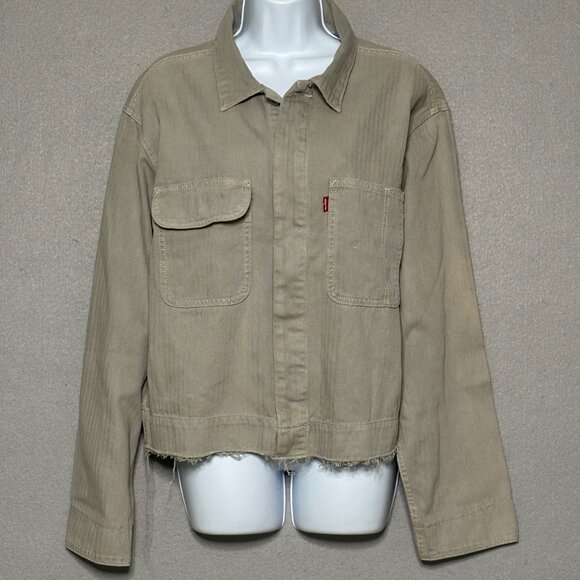 Levi’s Signature Women’s Trucker Jean Jacket Size Medium Gray Wash Denim NWT - Picture 2 of 16